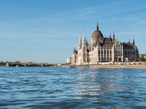 Hungarian Parliament Building and the Danube River