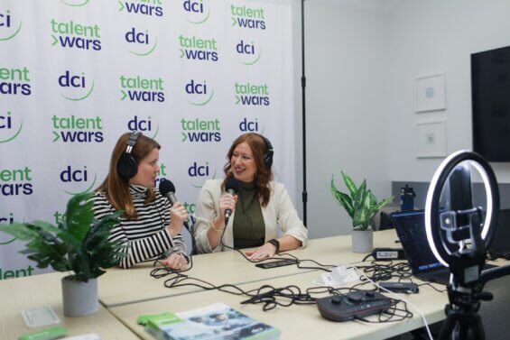 Patience Fairbrother hosting Talent Wars podcast