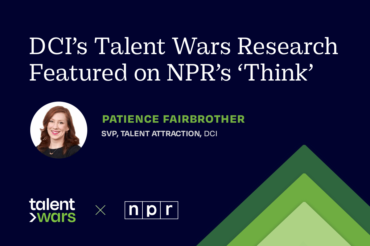 Dark blue and green graphic with Patience Fairbrother's headshot and the words 