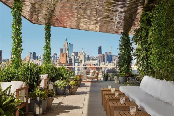 The Public Hotel rooftop balcony
