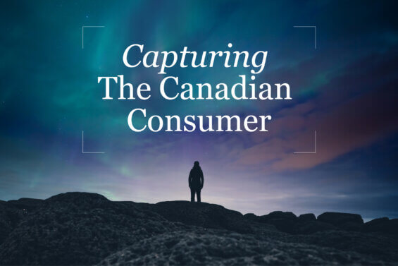 Long figure standing on a rock formation looking out at the Northern Lights with the words 