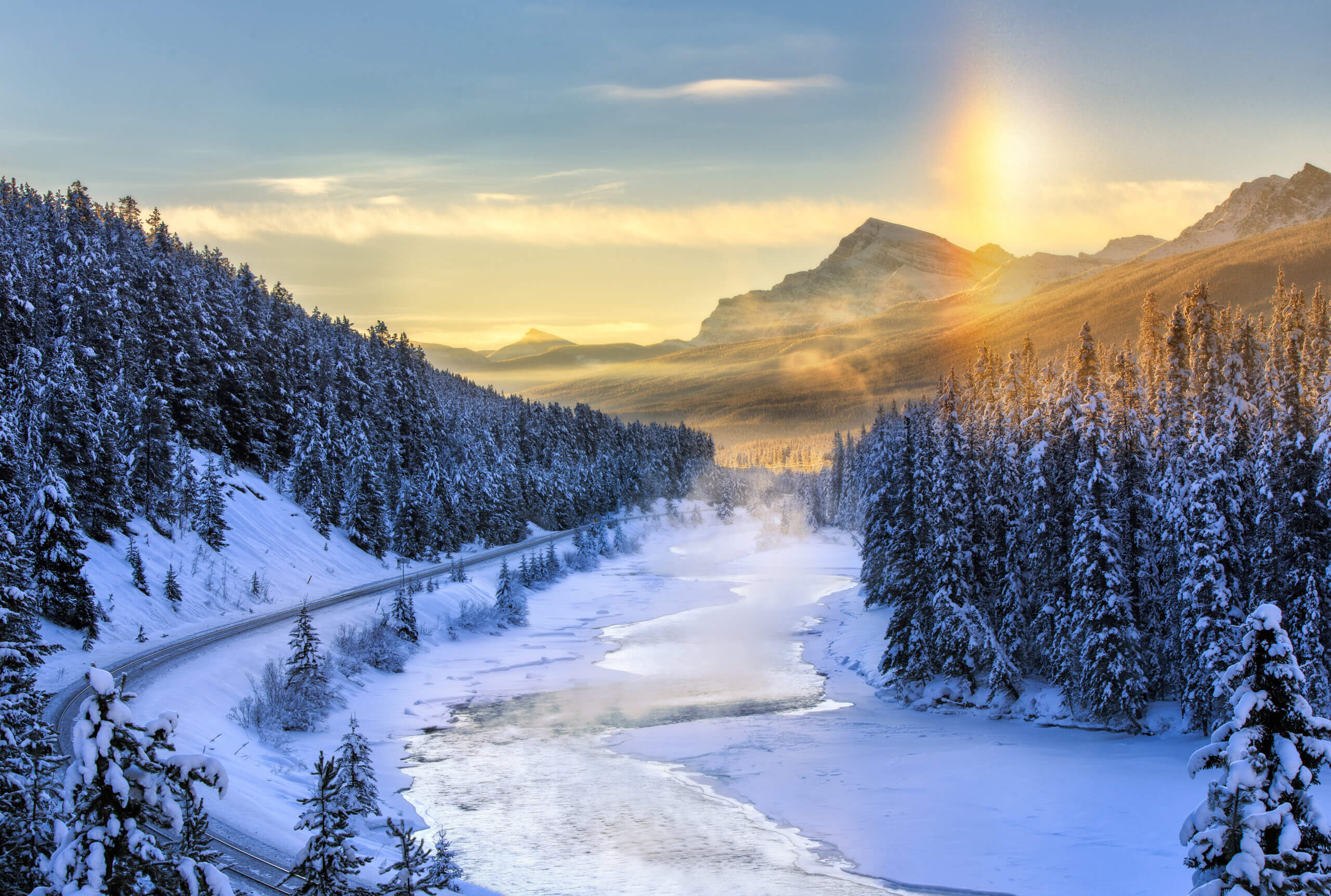Winter in the Canadian rockies